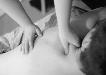 Photo of Michele Demonstrating Massage